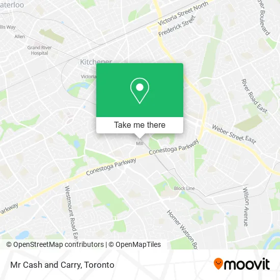 Mr Cash and Carry map