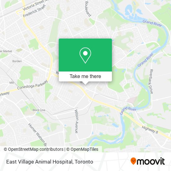 East Village Animal Hospital map