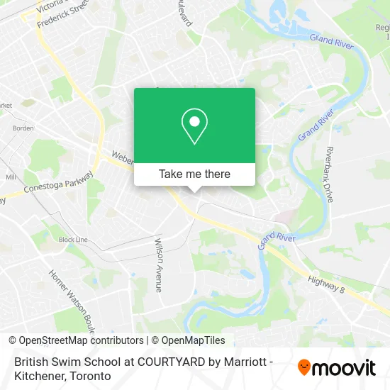 British Swim School at COURTYARD by Marriott - Kitchener map
