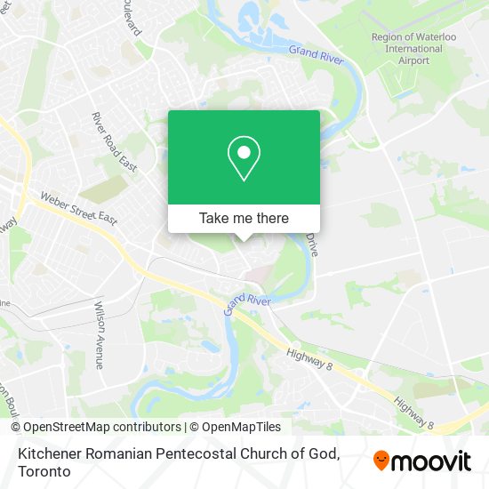 Kitchener Romanian Pentecostal Church of God plan
