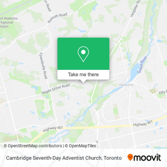 Cambridge Seventh-Day Adventist Church map