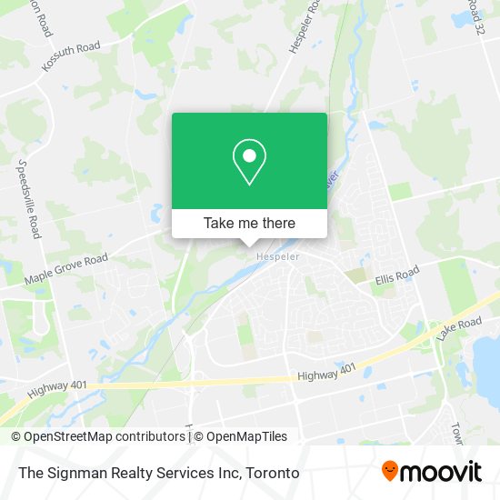 The Signman Realty Services Inc map