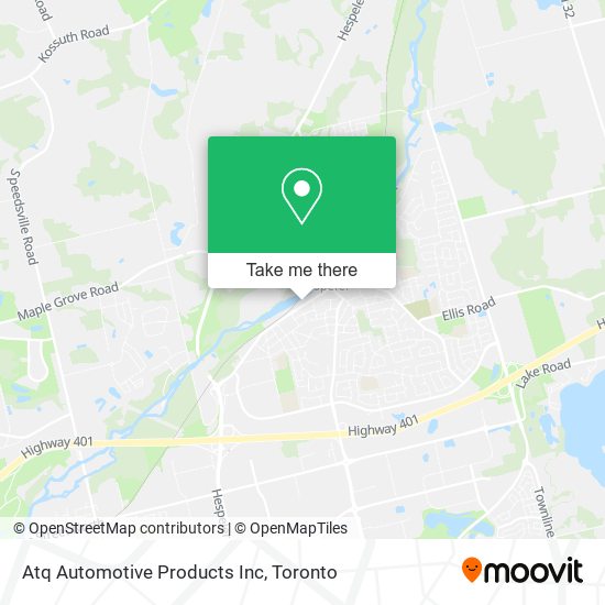 Atq Automotive Products Inc map