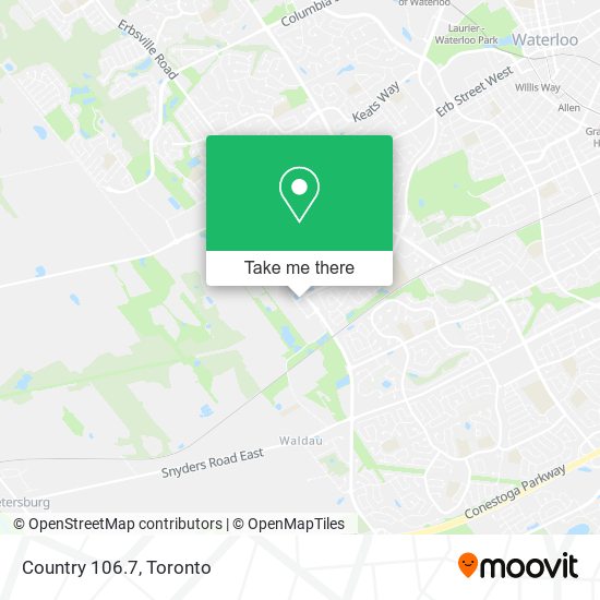 Country 106.7 map