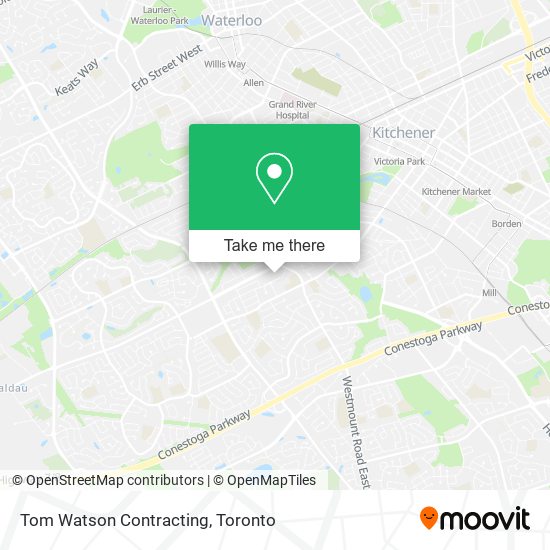 Tom Watson Contracting map