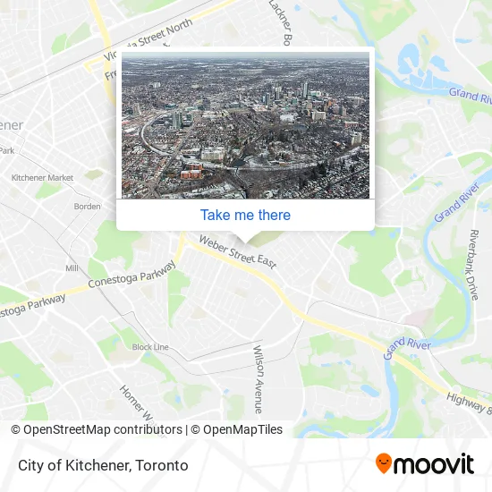 City of Kitchener map