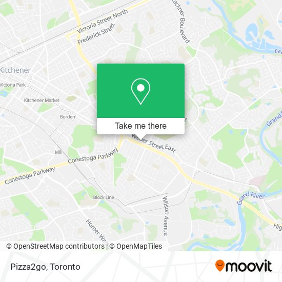 Pizza2go map