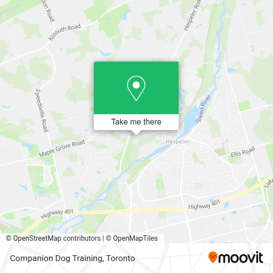 Companion Dog Training map