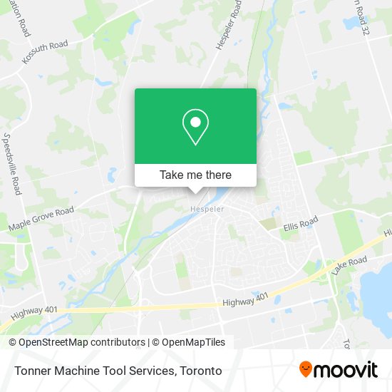 Tonner Machine Tool Services map