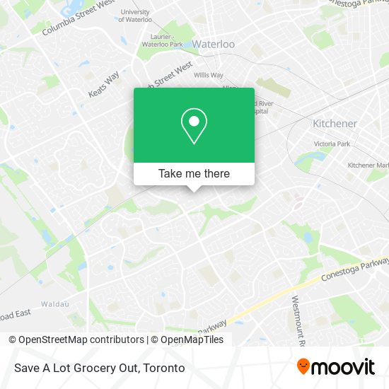 Save A Lot Grocery Out map