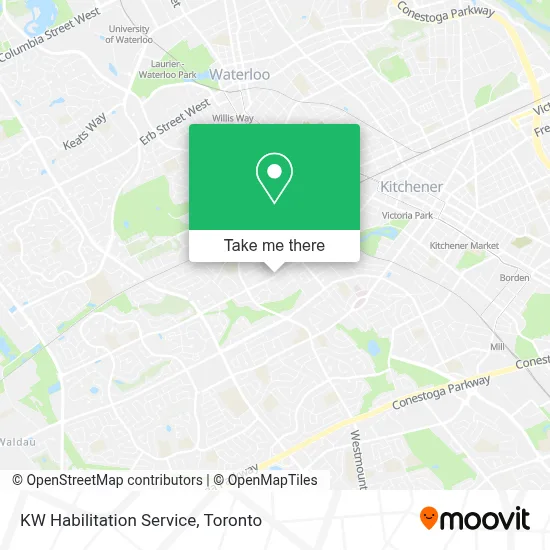 KW Habilitation Service map