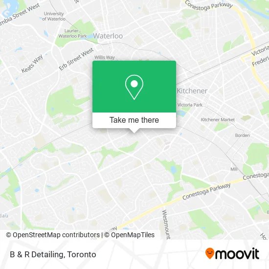 B & R Detailing map