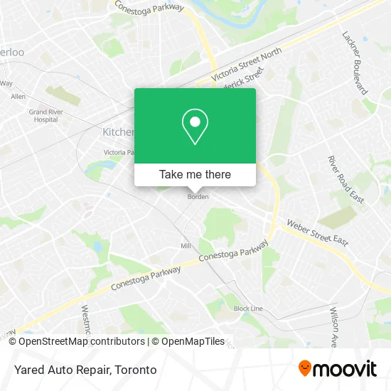 Yared Auto Repair map