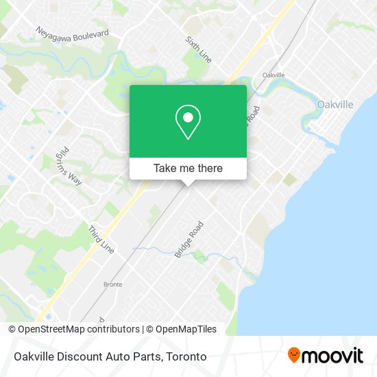 Oakville Discount Auto Parts map