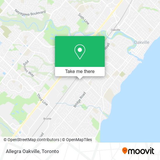 Allegra Oakville map