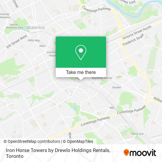 Iron Horse Towers by Drewlo Holdings Rentals map