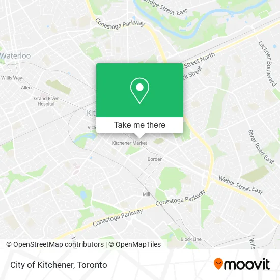 City of Kitchener map