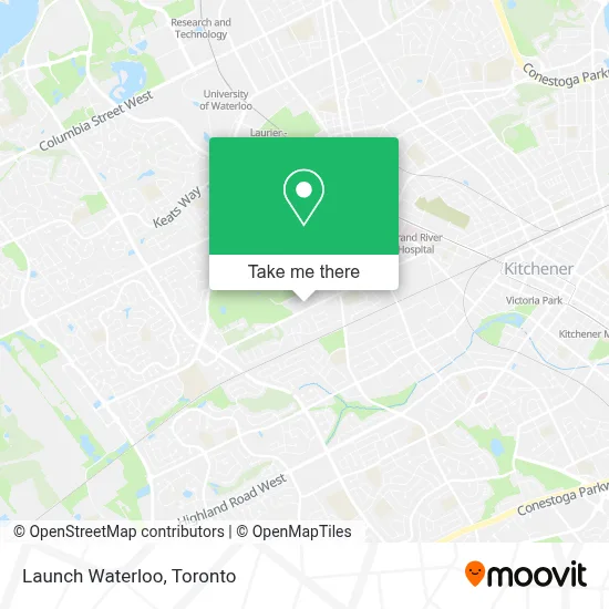 Launch Waterloo map