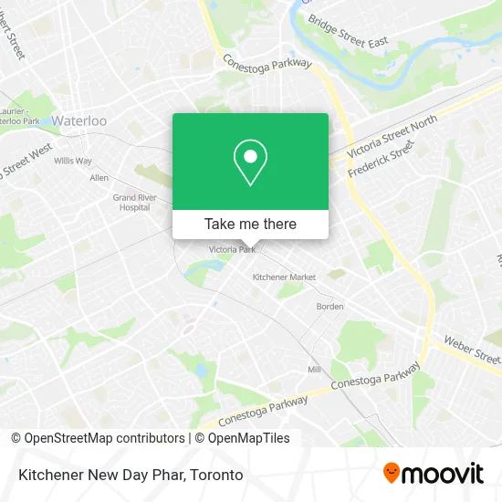 Kitchener New Day Phar map
