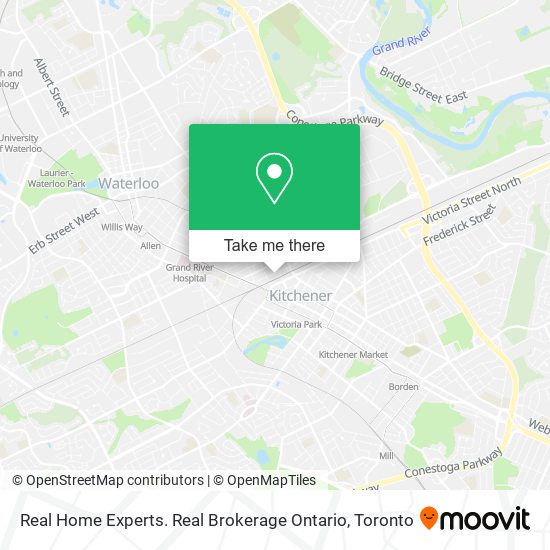Real Home Experts. Real Brokerage Ontario map