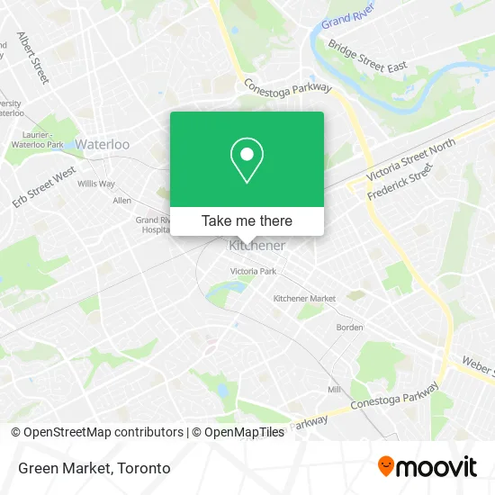 Green Market map