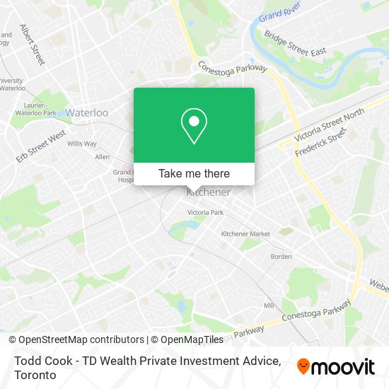 Todd Cook - TD Wealth Private Investment Advice map