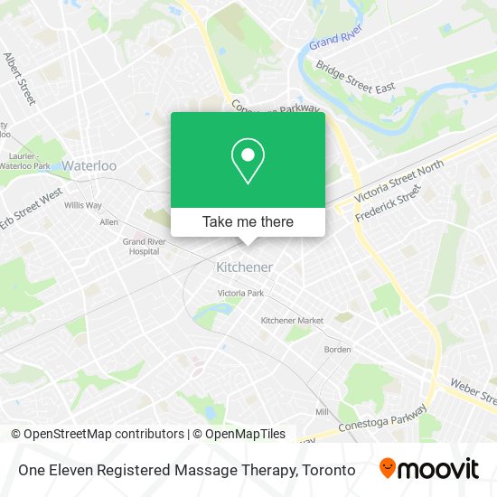 One Eleven Registered Massage Therapy map