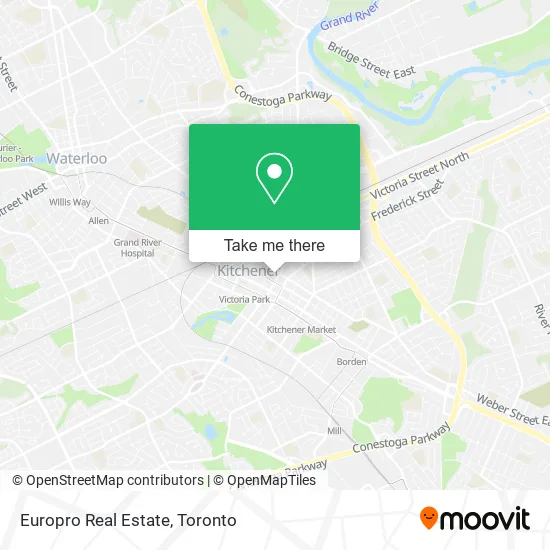 Europro Real Estate map