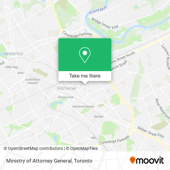 Ministry of Attorney General map