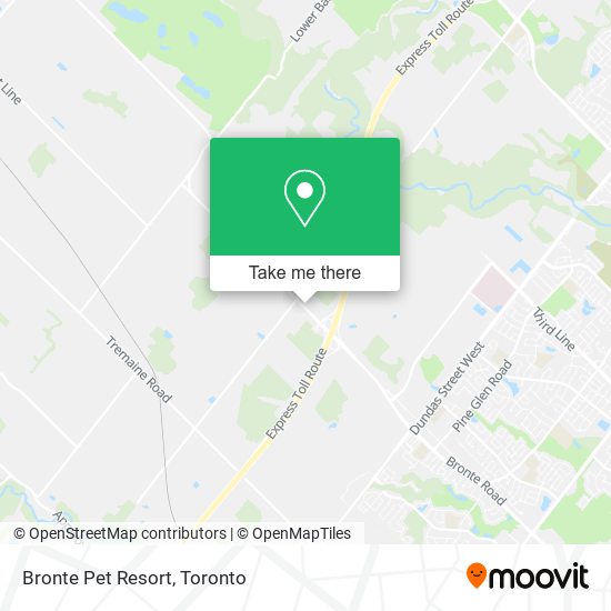 Bronte Pet Resort map