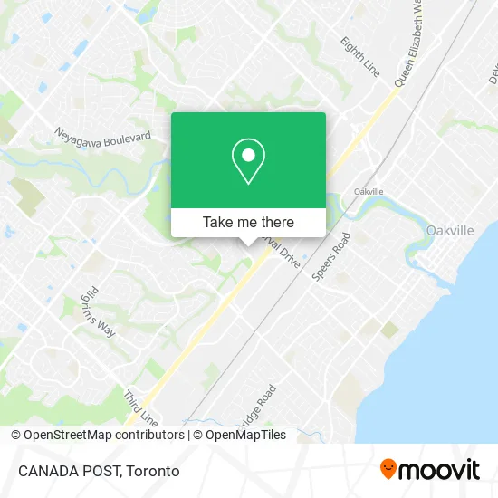 CANADA POST map