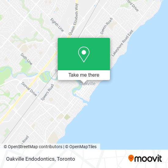 Oakville Endodontics map