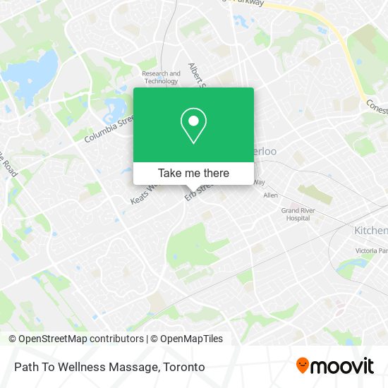 Path To Wellness Massage map