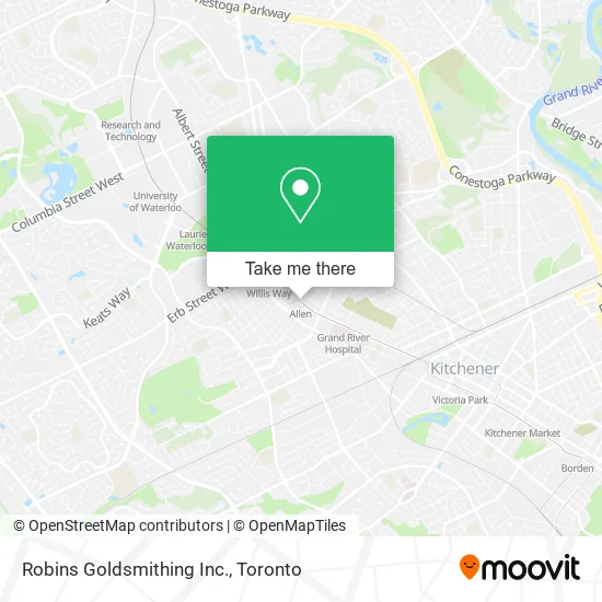 Robins Goldsmithing Inc. map