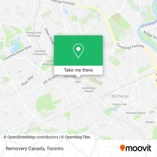 Removery Canada map