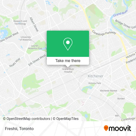 Freshii map