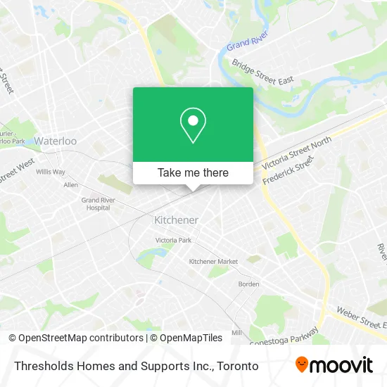 Thresholds Homes and Supports Inc. map