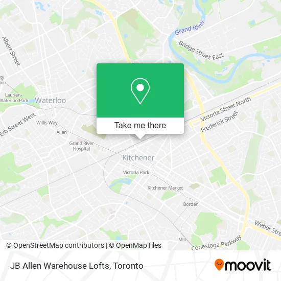 JB Allen Warehouse Lofts map