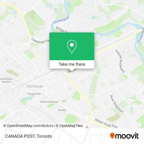 CANADA POST map