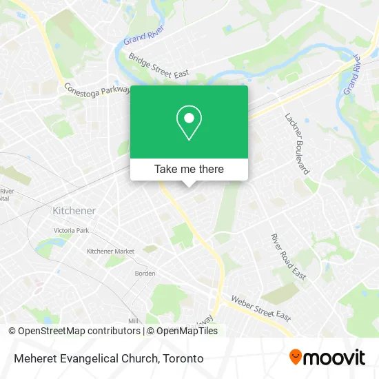 Meheret Evangelical Church map