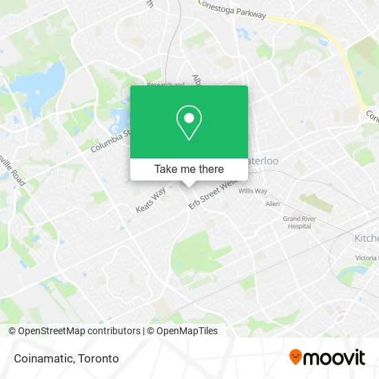 Coinamatic map