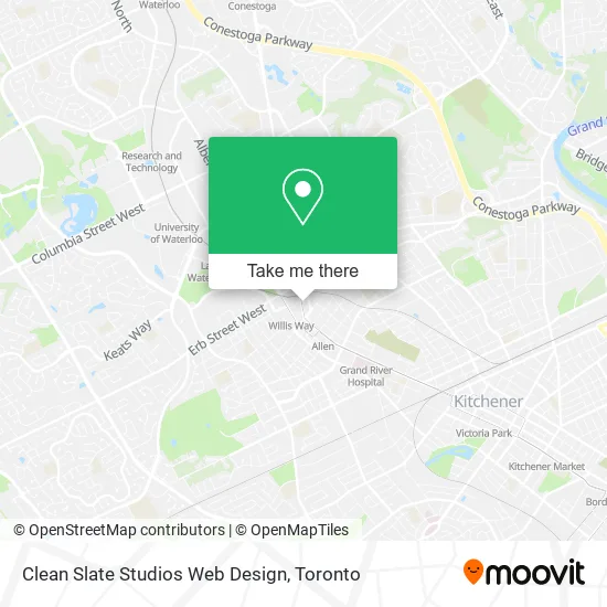 Clean Slate Studios Web Design map