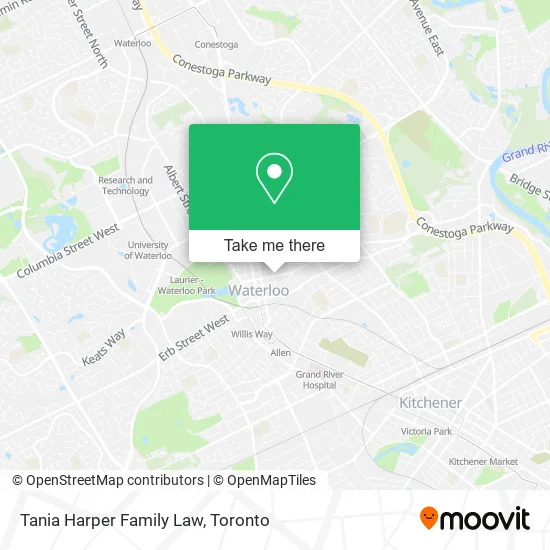 Tania Harper Family Law map