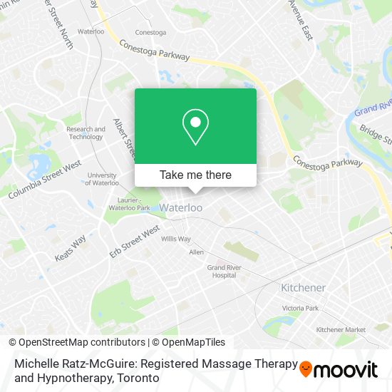 Michelle Ratz-McGuire: Registered Massage Therapy and Hypnotherapy map