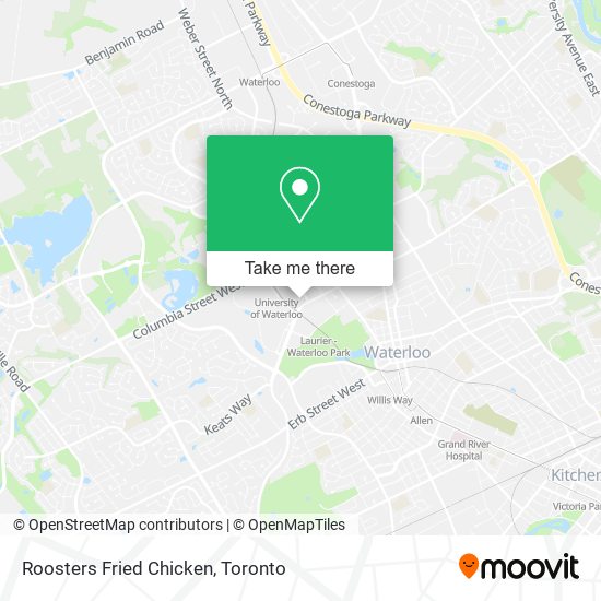 Roosters Fried Chicken map