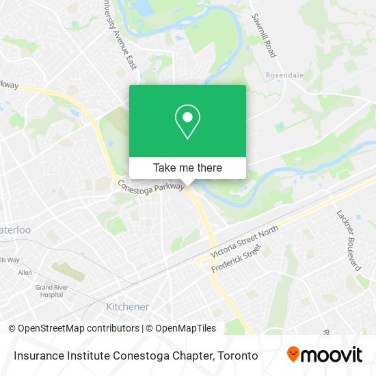 Insurance Institute Conestoga Chapter map