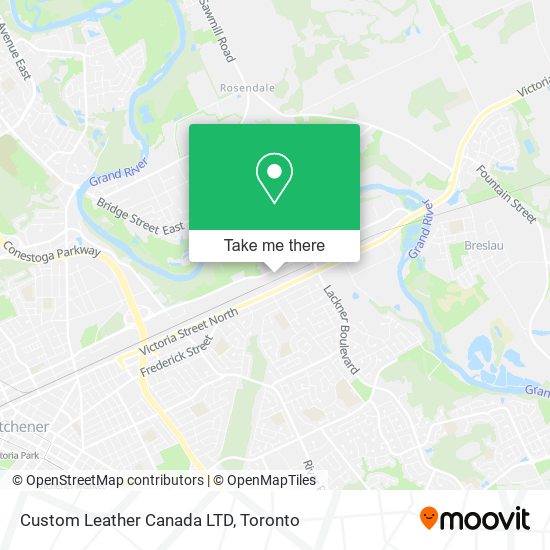 Custom Leather Canada LTD map