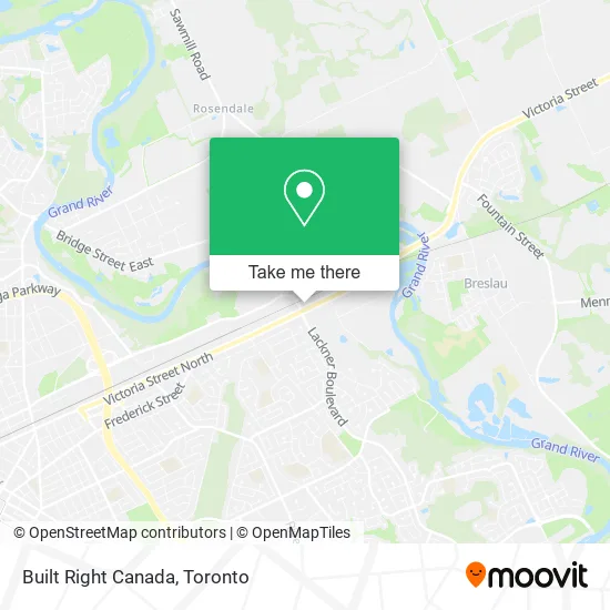 Built Right Canada map