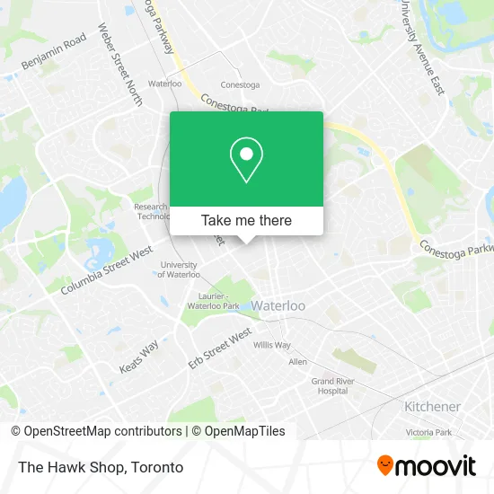 The Hawk Shop map