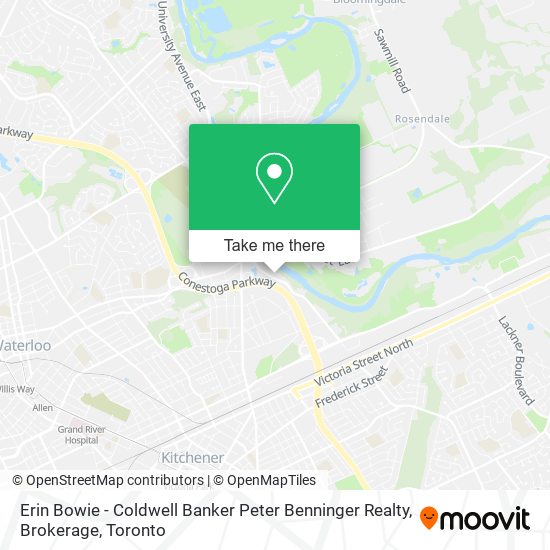 Erin Bowie - Coldwell Banker Peter Benninger Realty, Brokerage map